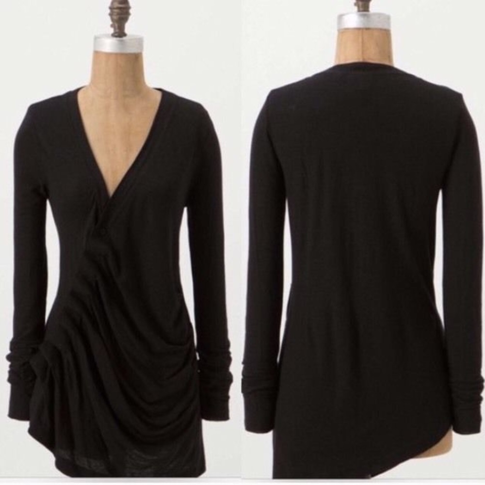 Vanessa Virginia Draped Asymmetrical Cardigan